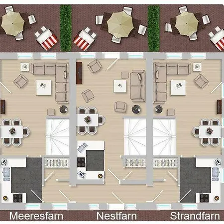 Ferienhaus Haus Farnwai Nestfarn Wyk auf Föhr